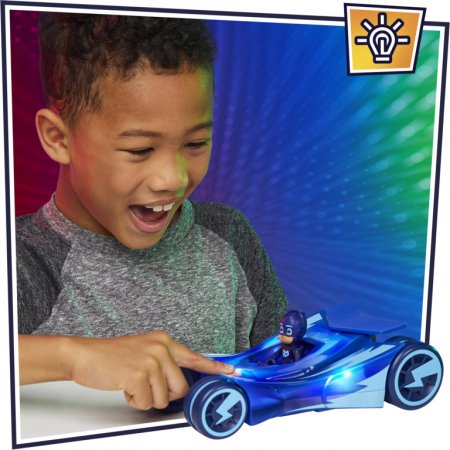PJ MASKS transportlīdzeklis ar figūru Glow and Go Racers, dažādi, F21155L0 F21155L0