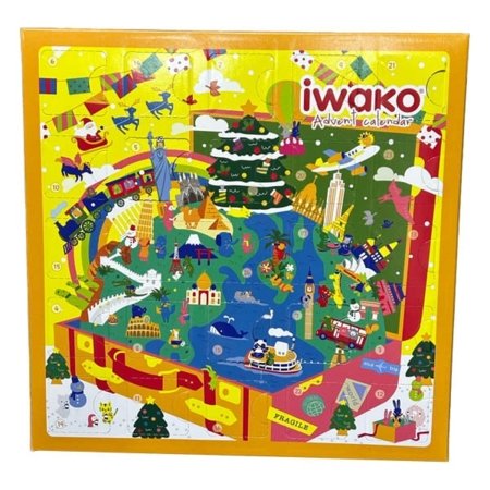 IWAKO Dzēšgumiju- pužļu komplekts Adventes kalendārs, ER-ADV008 