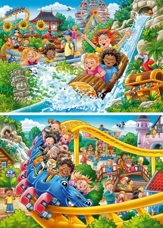 RAVENSBURGER PUZZLE puzle Atrakciju parks, 2x24 gab., 12004258 7 