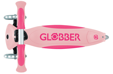 GLOBBER skrejritenis Go Up Deluxe Lights, pasteļrozā, 748-710 