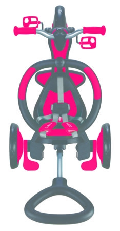 GLOBBER trīsritenis Explorer Trike Foldable 4 In 1, sarkans, 732-102 