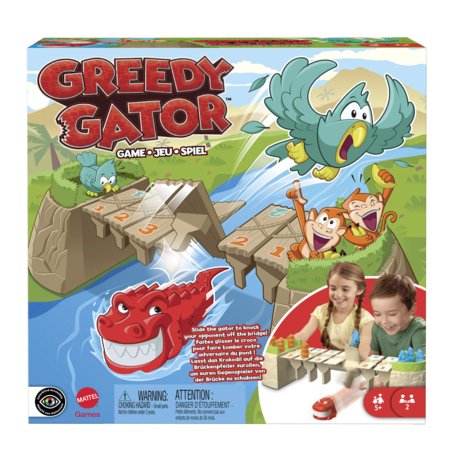 MATTEL GAMES galda spēle Greedy Gator, HRC09 HRC09