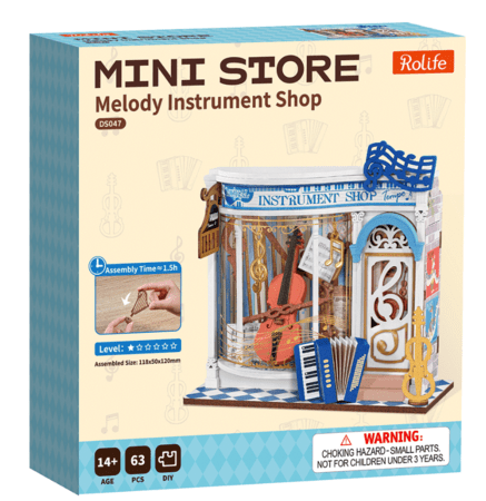 ROLIFE koka konstruktors Mūzikas instrumentu veikals, DS047 