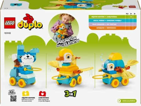 10448 LEGO® DUPLO® Town “Trīs vienā” Dzīvnieki uz riteņiem 