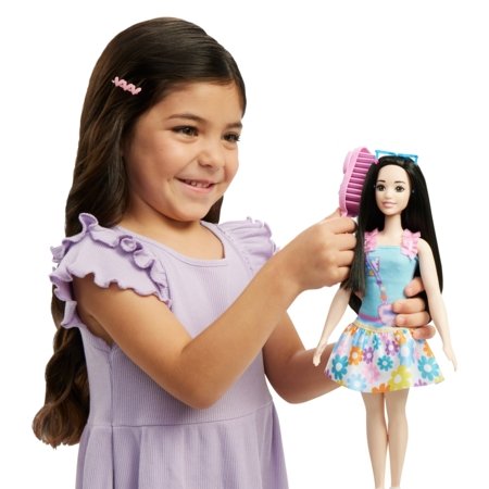 BARBIE My First Barbie lelle ar lapsu tumšmate, HLL22 HLL22