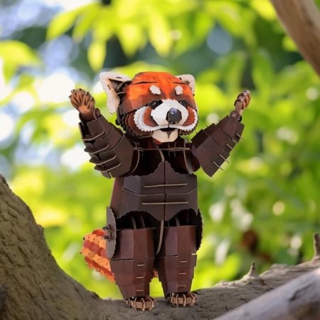 MAKEBUG 3D papīra puzle Red Panda, MB-B-0013 