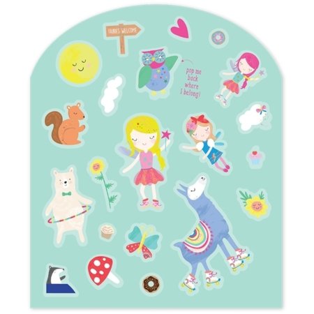 FLOSS AND ROCK Komplekts ar atkārtoti lietojamām uzlīmēm, Varavīksnes feja, 48P6036 