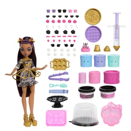 MONSTER HIGH baisi saldā dzimšanas diena – kūkas rotaļu komplekts, JBG78 