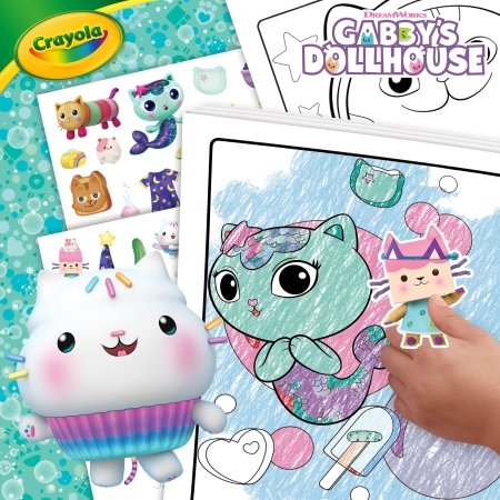 CRAYOLA radošais komplekts Color & Sticker, Gabby's Dollhouse, 04-7025G 