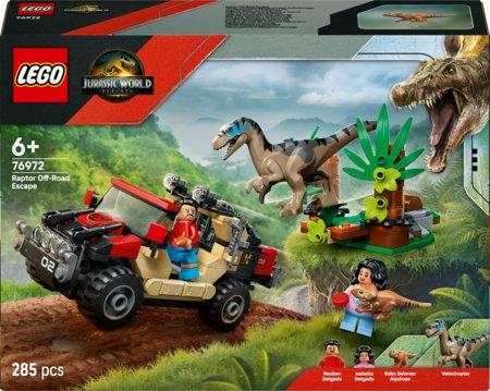 76972 LEGO® Jurassic World™ Plēsēja bēgšana pa bezceļiem 