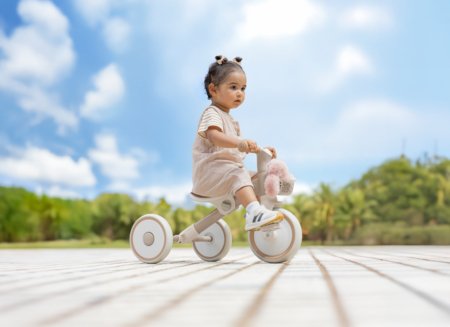 GLOBBER mācību trīsritenis Learning Trike 2in1 Plus, kokosriekstu, 737-466 