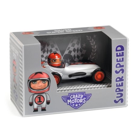 CRAZY MOTORS rotaļu automašīna Silver Super Speed, DJ05453 