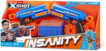 XSHOT rotaļu ierocis Insanity Double Manic, 36642 