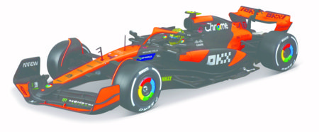 BBURAGO 1:24 assembly auto model F1 McLaren MCL38, 18-28511 