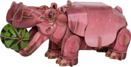 MAKEBUG 3D papīra puzle hippo, MB-D-0019 