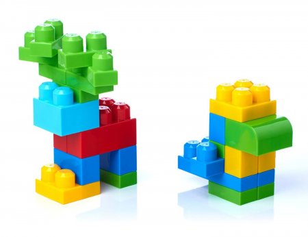 MEGA BLOKS FIRST BUILDERS klucīši iepakojumā First Builders 60 gab, DCH55 DCH55