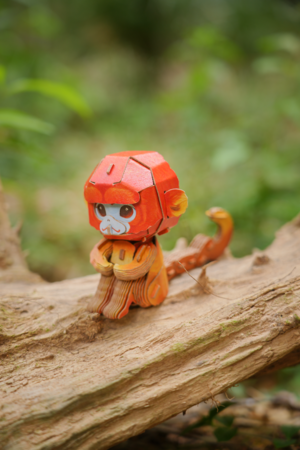 MAKEBUG 3D papīra puzle Golden Monkey, MB-D-0043 