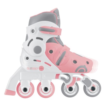 GLOBBER skrituļslidas Learning Skates 2 in 1, izmērs 30–33, pasteļrozā, 783-210 