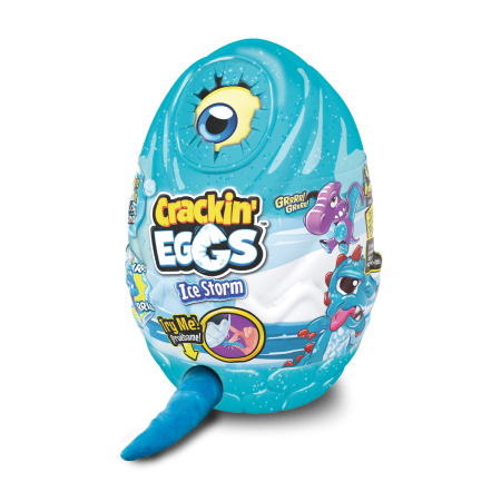 CRACKIN EGGS plīša rēcošais dinozaurs Dino Ice, sortiments, SK003A1 