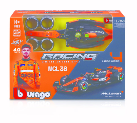 BBURAGO 1:24 assembly auto model F1 McLaren MCL38, 18-28511 