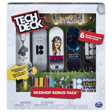 TECH DECK skrituļdēļa komplekts Bonus Sk8 Shop, 6 gab, sortimentu, 6028845 6028845