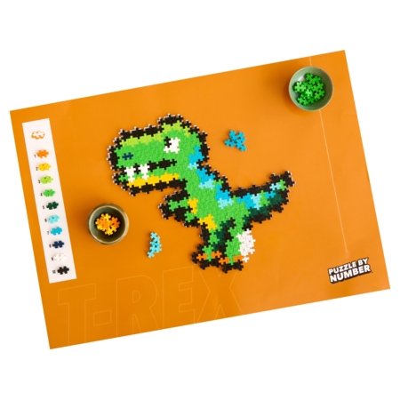 PLUS PLUS Puzle pēc skaitaT-Rex, 4334 