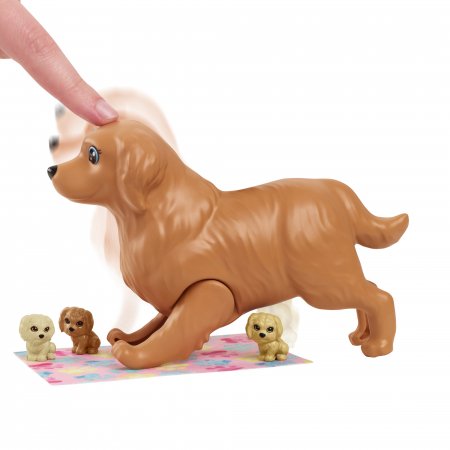 BARBIE Lelle Barbija ar kucēniem, HCK75 HCK75