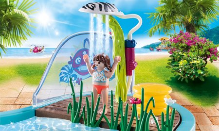 PLAYMOBIL FAMILY FUN Mazs baseins ar ūdens smidzinātāju, 70610 70610