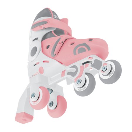 GLOBBER skrituļslidas Learning Skates 2 in 1, izmērs 30–33, pasteļrozā, 783-210 