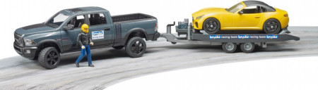 2504 - BRUDER auto RAM 2500 Power Wagon ar treileri, 2504 2504