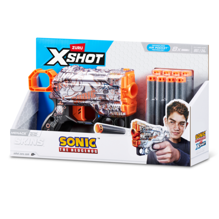 XSHOT rotaļu pistole Sonic The Hedgehog, 8gab., sortiments, 36679 
