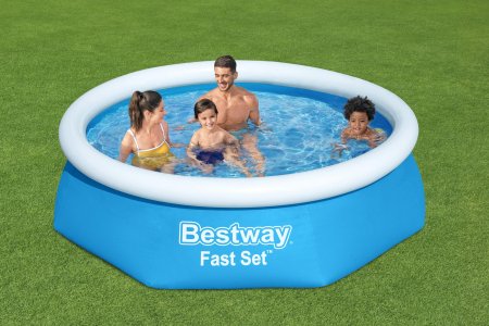BESTWAY  baseina komplkets Pool Fast, 2.44m x 0.61m, 57448 57448