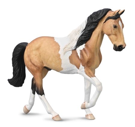 COLLECTA figūriņa zirgs, bālgans tobiano, 80028 