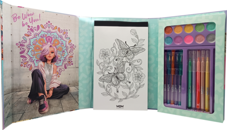 WOW GENERATION krāsojamā grāmata Mandala Art Kit, WOW00084 