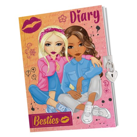 BESTIES dienasgrāmata ar atslēgu un slēdzeni, 140029 