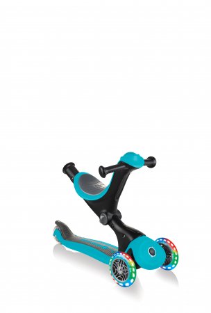 GLOBBER skrejritenis Go Up Deluxe Lights, zils, 646-105 646-105
