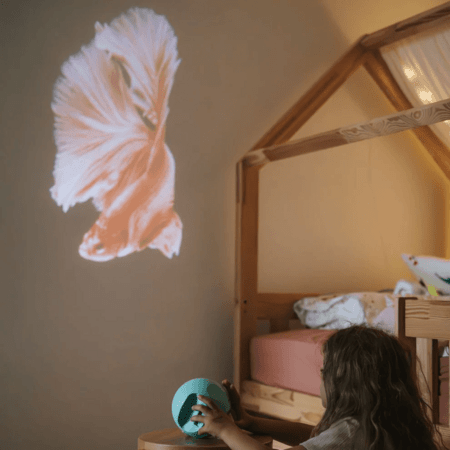 KIDYWOLF projektors Galaxy, piparmētru krāsā, KIDYSTAR-GR 