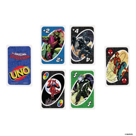 MATTEL GAMES UNO kārtis Zirnekļcilvēks, HXY08 