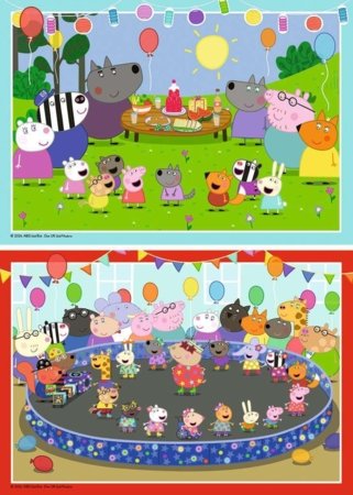 RAVENSBURGER PUZZLE puzle Peppa Pig, 2x24 gab., 12004018 7 