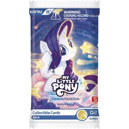 KAYOU My Little Pony kolekcionējamās kartītes Rainbow Edition, 5 gab.,  MLP-KP-YH-CH-002B-EMEA 