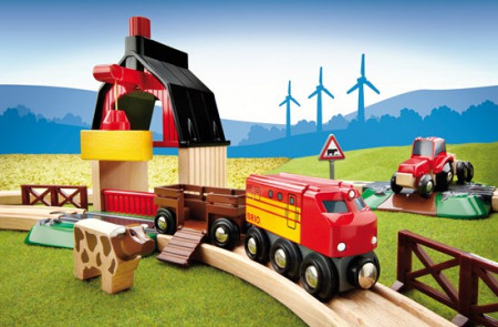 BRIO Fermas dzelzceļa komplekts, 33719 33719