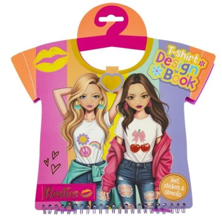 BESTIES radošā grāmatiņa "T-shirt design book", 140055 