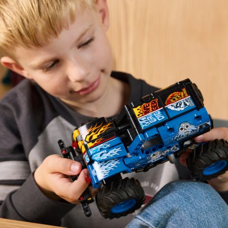 42219 LEGO® Technic Monster Jam™ Grave Digger™ Uguns un Ledus 