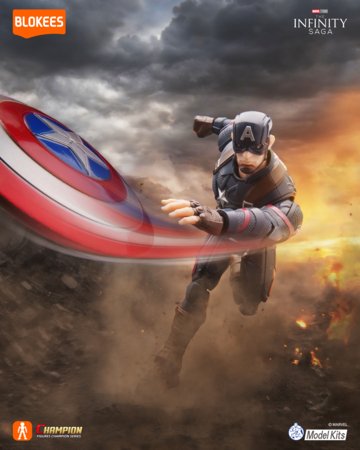 Blokees transformator  Marvel Heros - Champion Class Captain America, 81115 