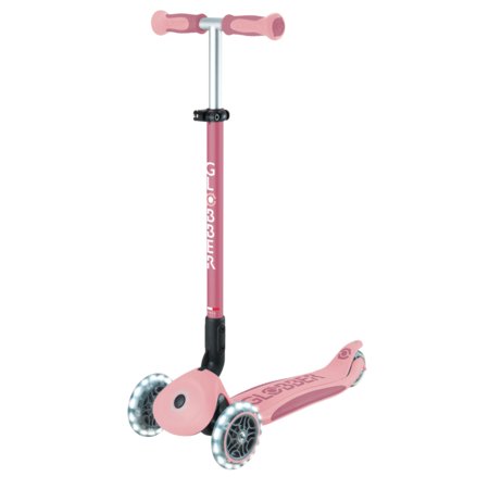 GLOBBER skrejritenis Go Up Deluxe Lights 360°, pasteļrozā, 699-310 