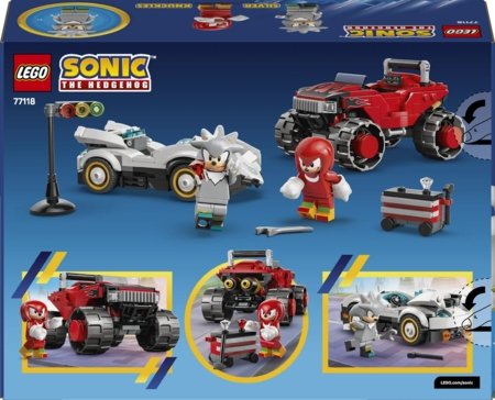 77118 LEGO® Sonic the Hedgehog™ Silver auto pret Knuckles monstru vāģi 