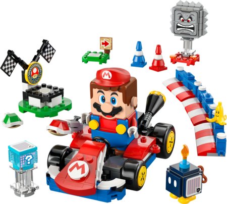 72043 LEGO® Super Mario Mario Kart™ – Interaktīvs LEGO® Mario™ un Standard Kart 