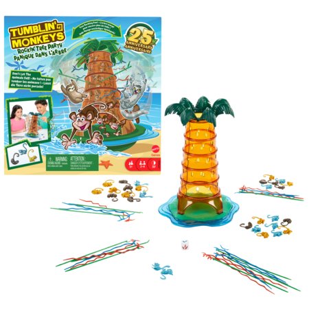 MATTEL GAMES galda spēle Pērtiķēnu akrobātu ballīte kokā, HTW65 