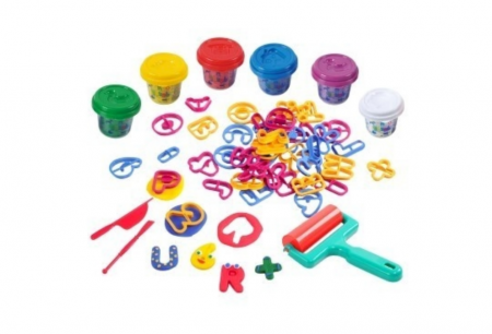 PLAYGO DOUGH Burtu un plastalīnu komplekts, 8780 8414