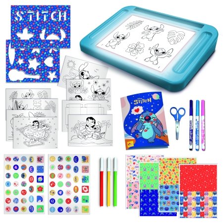 STITCH zīmēšanas komplekts ar gaismu, 107582 